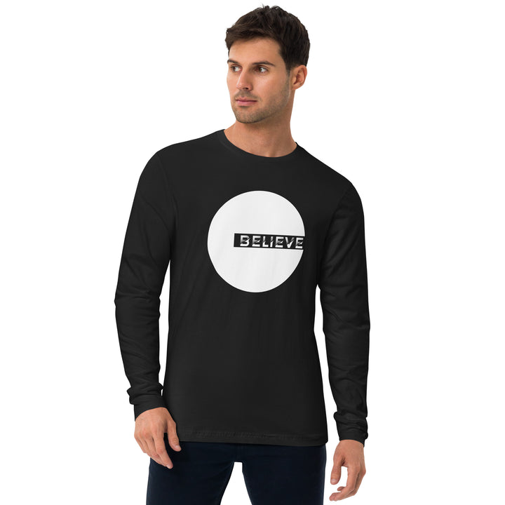 Own Believe Long Sleeve Fitted Crew