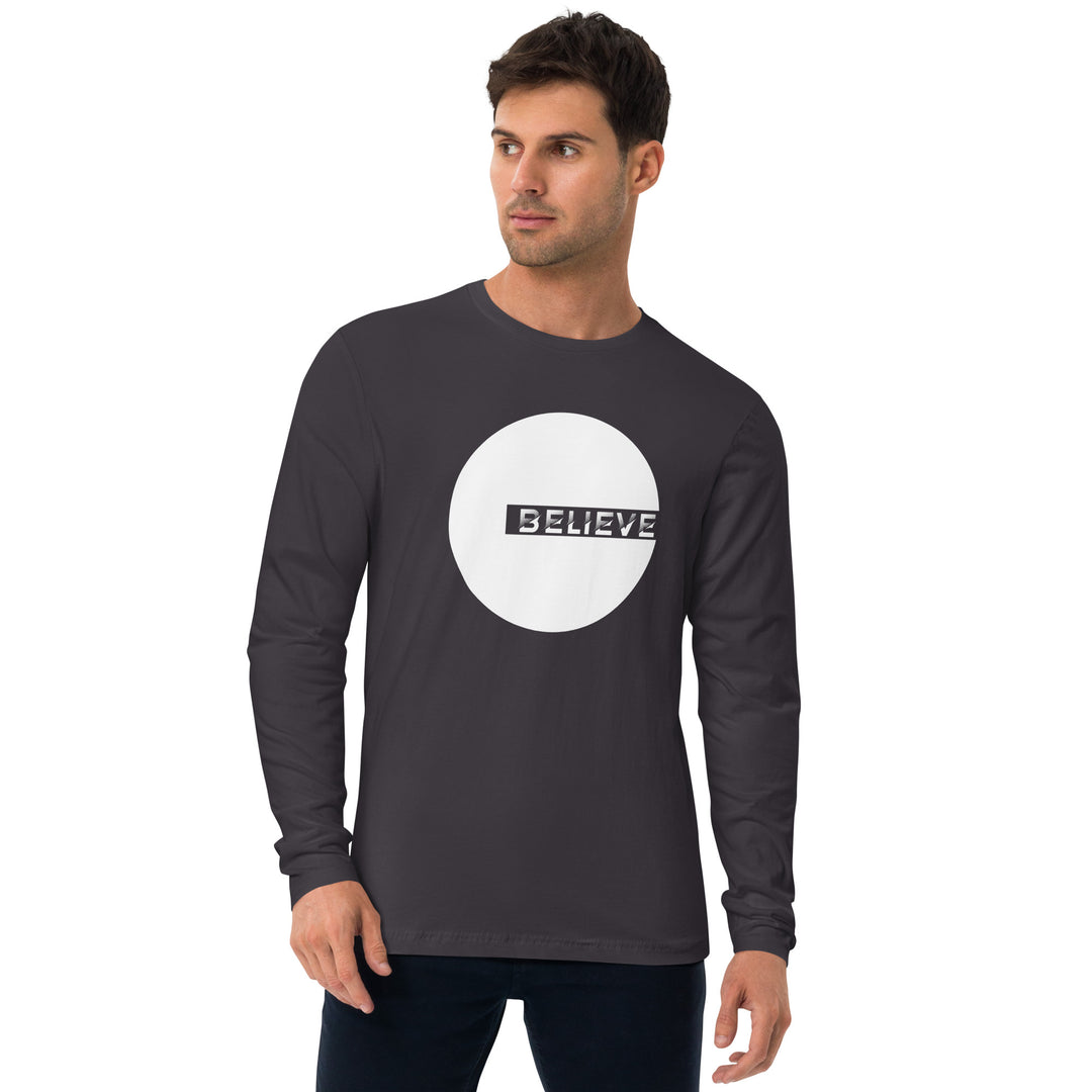 Own Believe Long Sleeve Fitted Crew