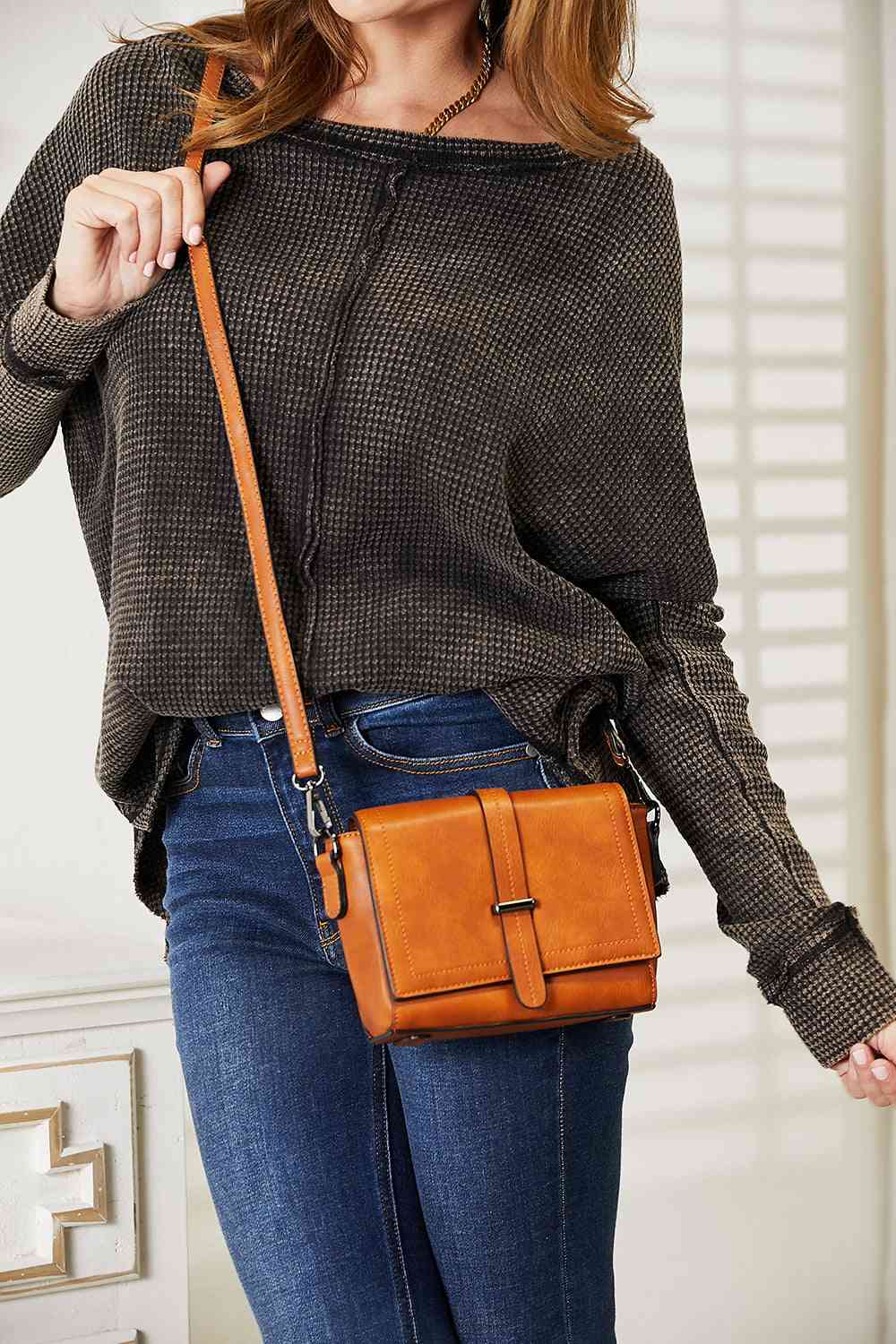 PU Leather Crossbody Bag