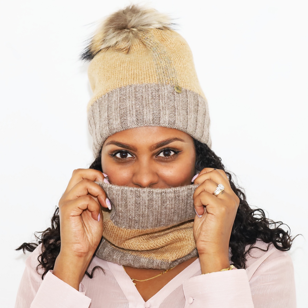 Elegant Hat and scarf set