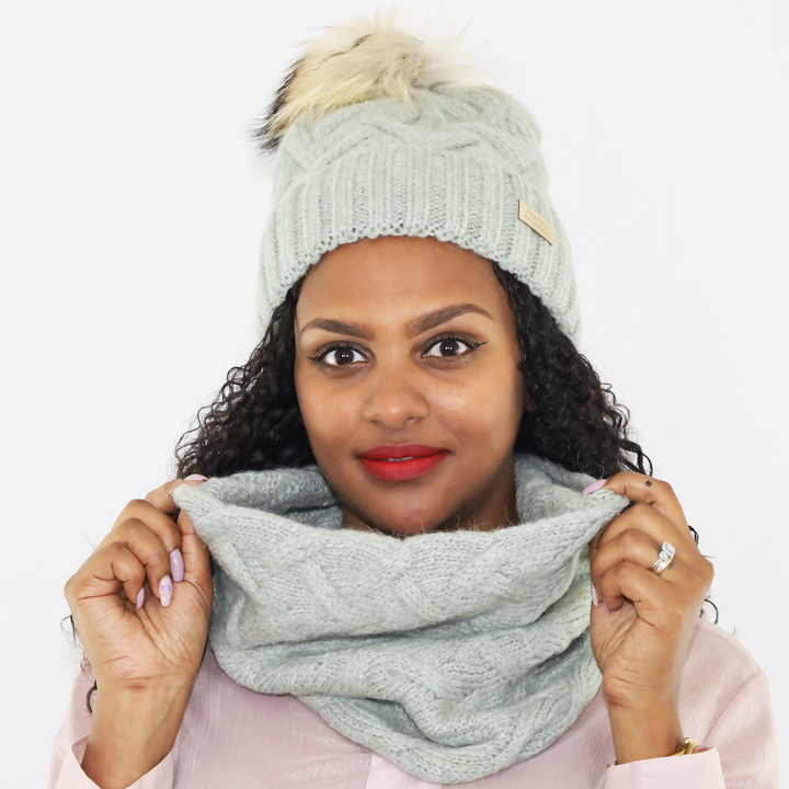 Soft Hat and Scarf Set