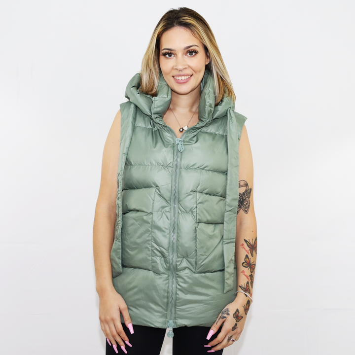 OE Puff Cropped Vest