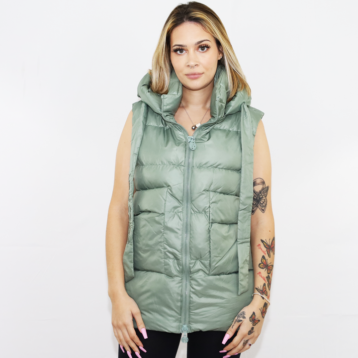 OE Puff Cropped Vest