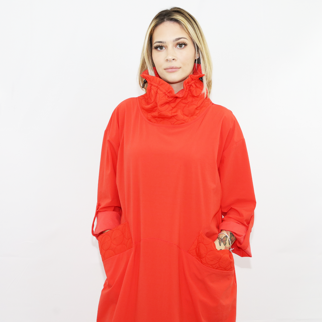 Elegant Orange Fashion Dress