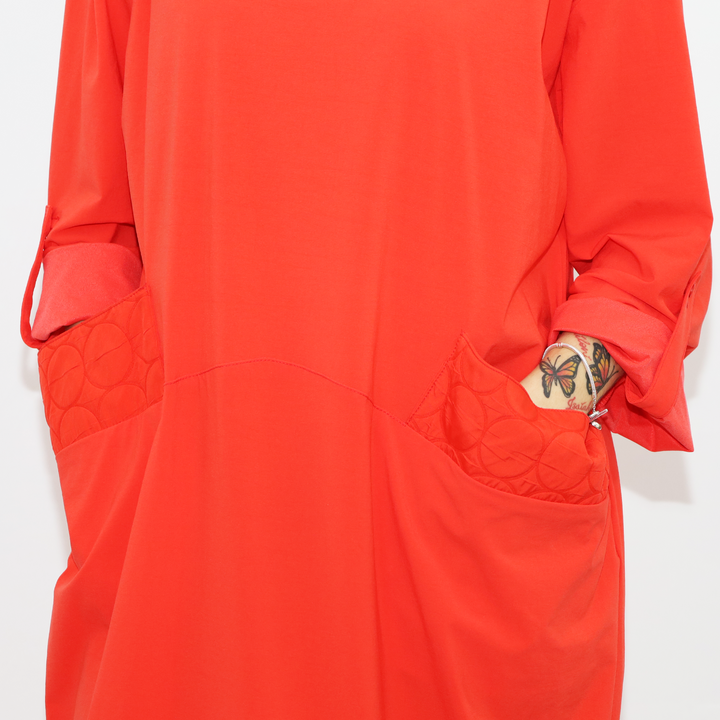 Elegant Orange Fashion Dress