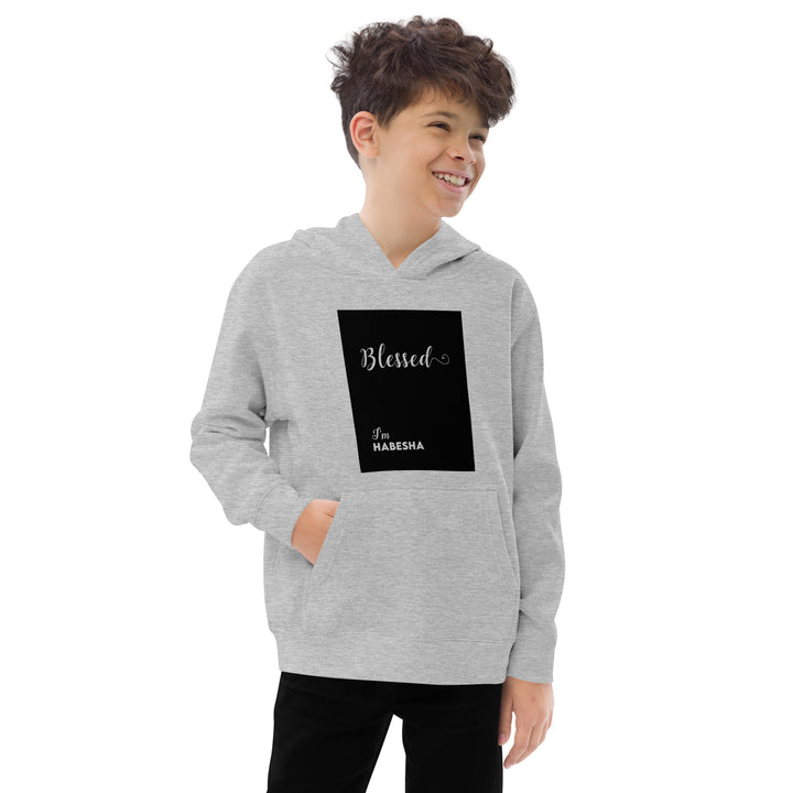 Kids blessed fleece hoodie