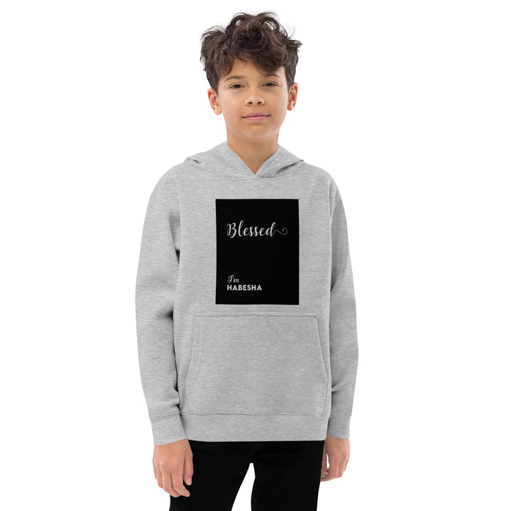 Kids blessed fleece hoodie