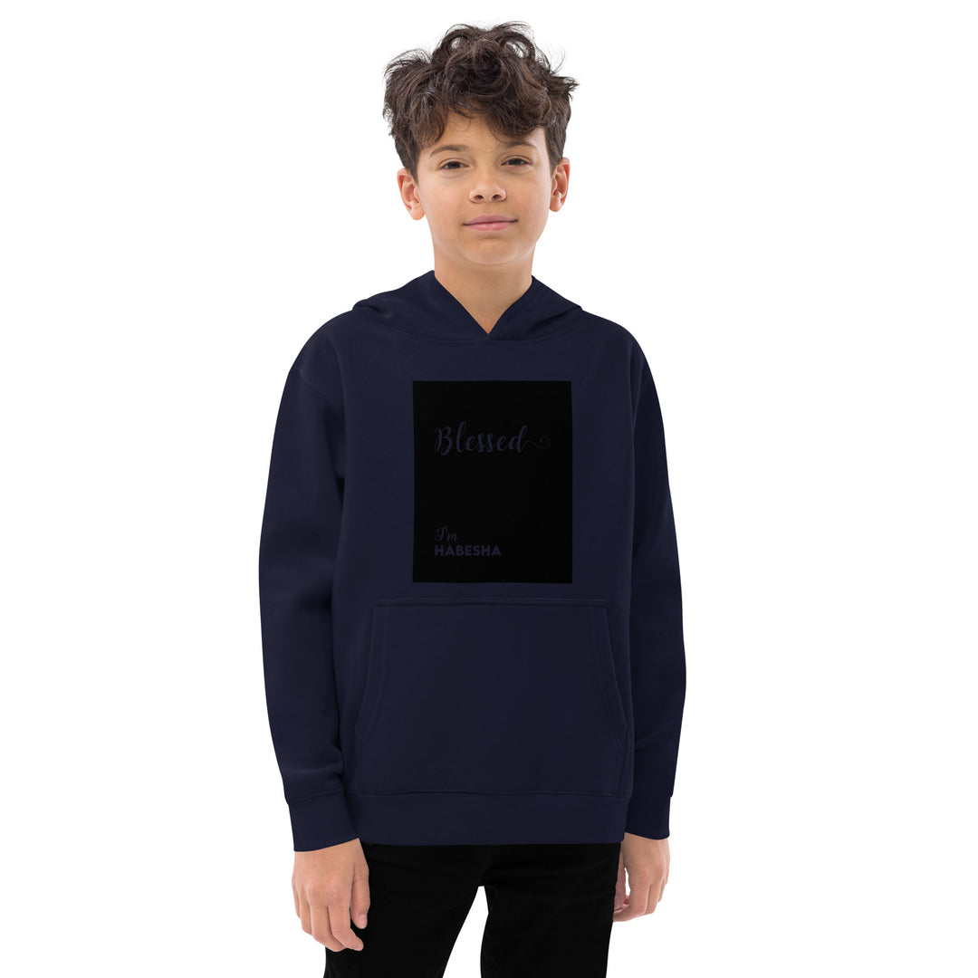 Kids blessed fleece hoodie