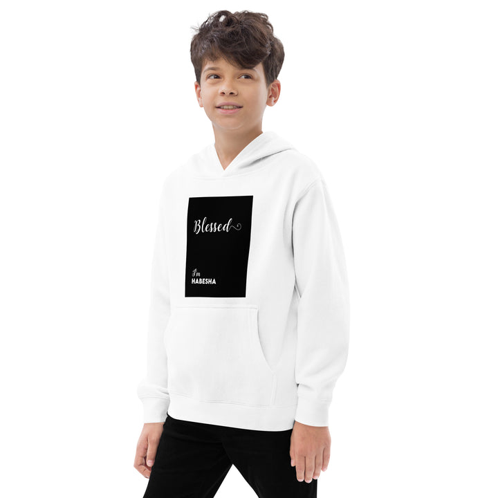 Kids blessed fleece hoodie