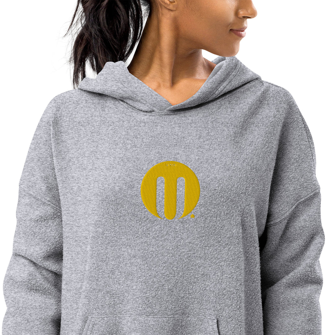 Sueded fleece hoodie