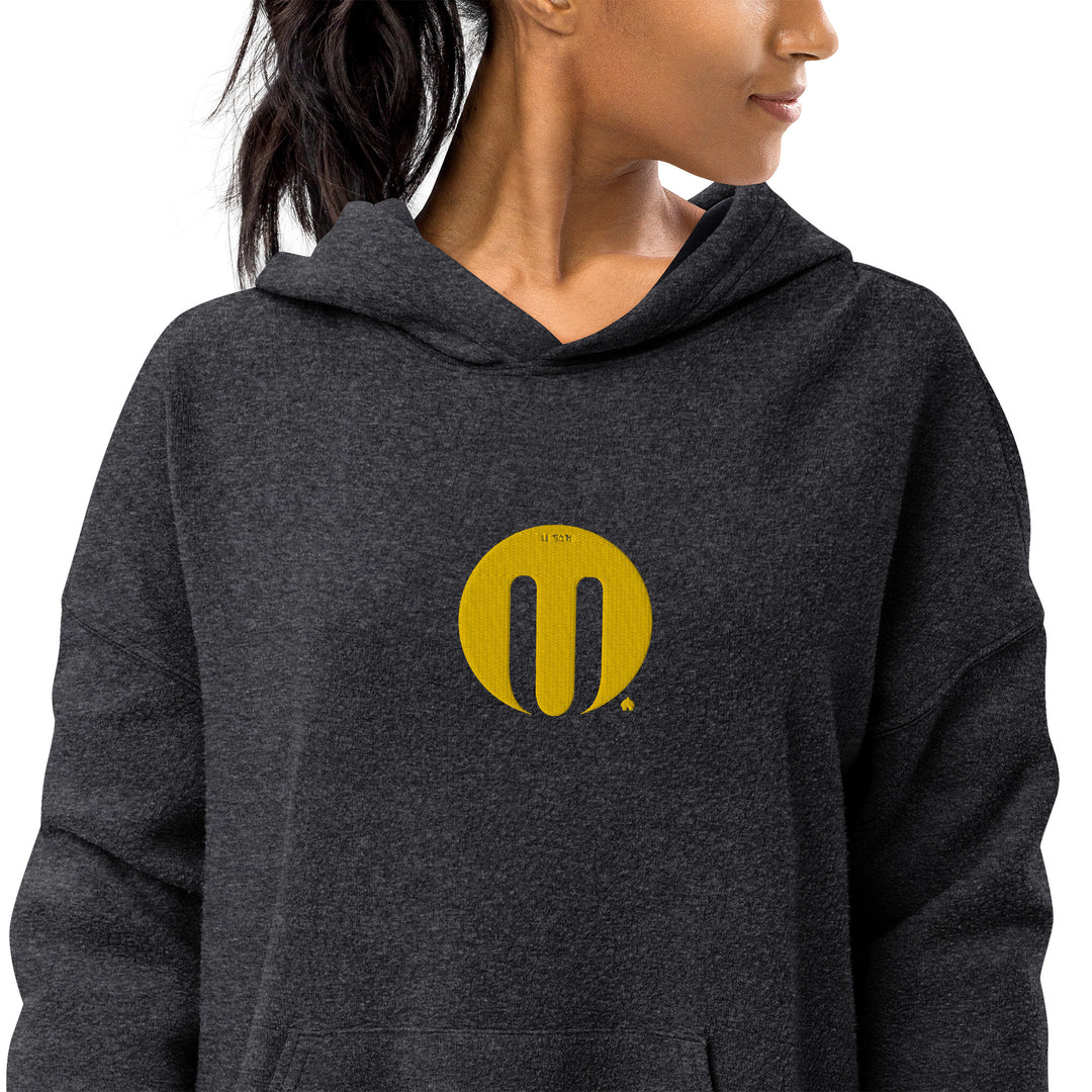 Sueded fleece hoodie