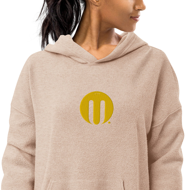 Sueded fleece hoodie