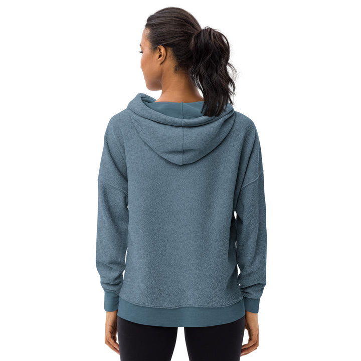 Sueded fleece hoodie