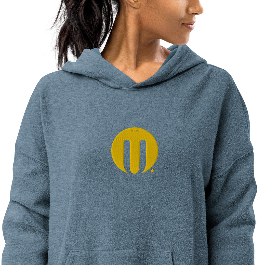 Sueded fleece hoodie